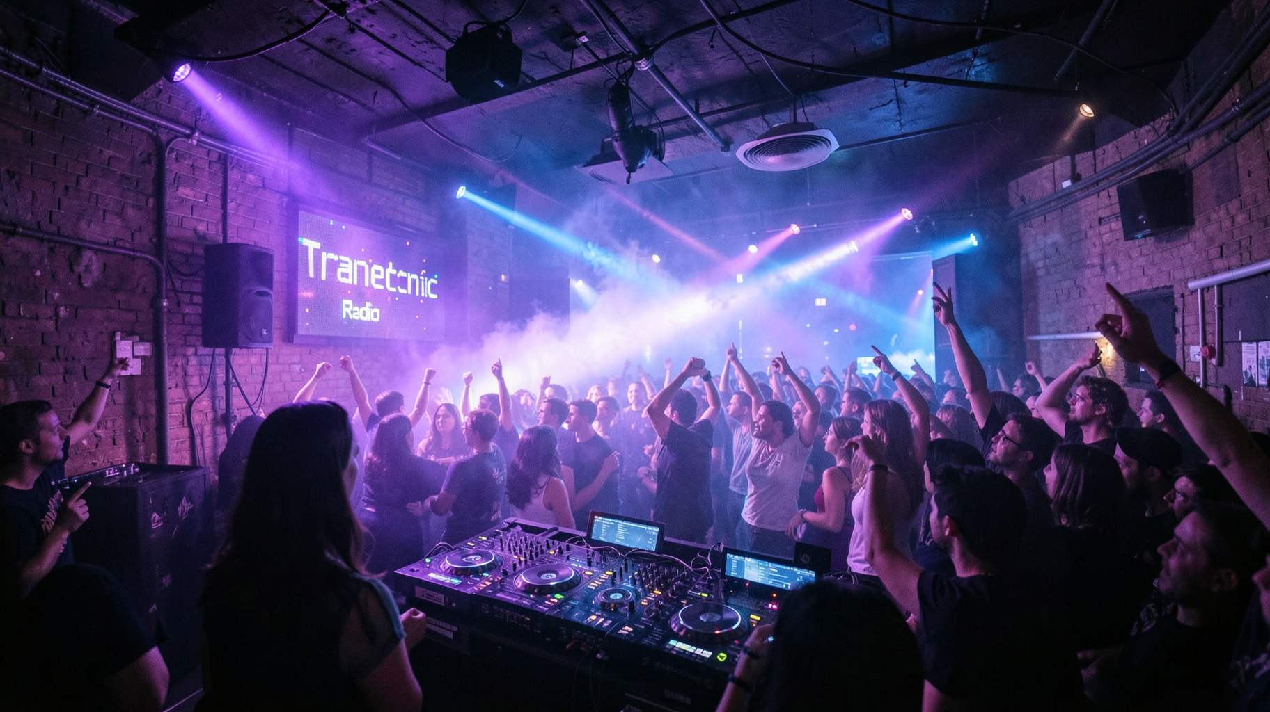 Underground techno and trance club scene in Glasgow