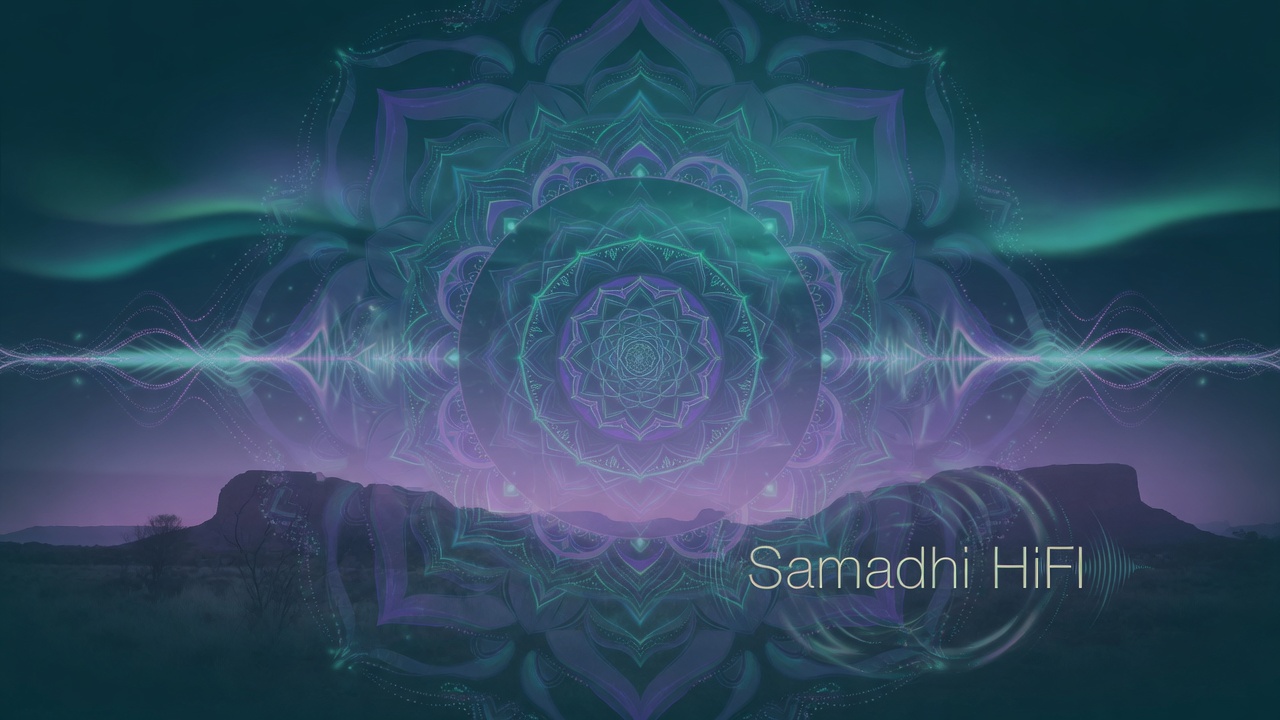 Abstract meditative soundscape visualization evoking Samadhi HiFI